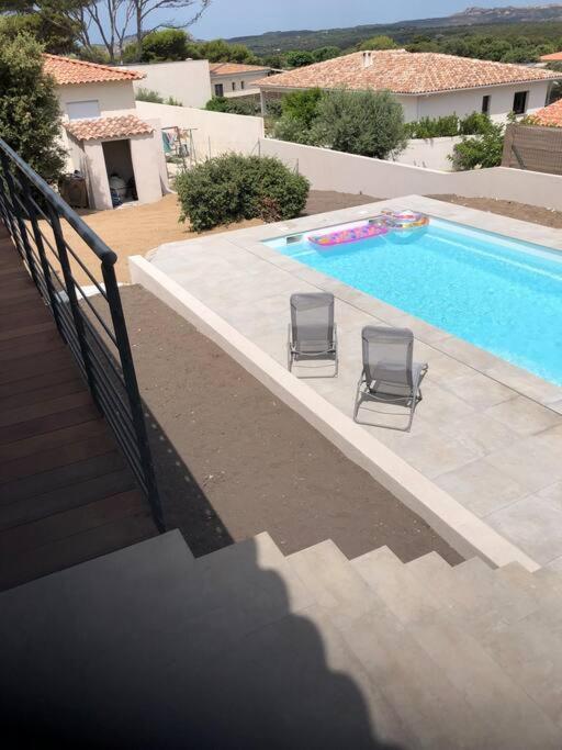 Villa Neuve Avec Piscine Bonifacio  Bagian luar foto